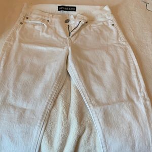Express white denim Legging mid rise like new